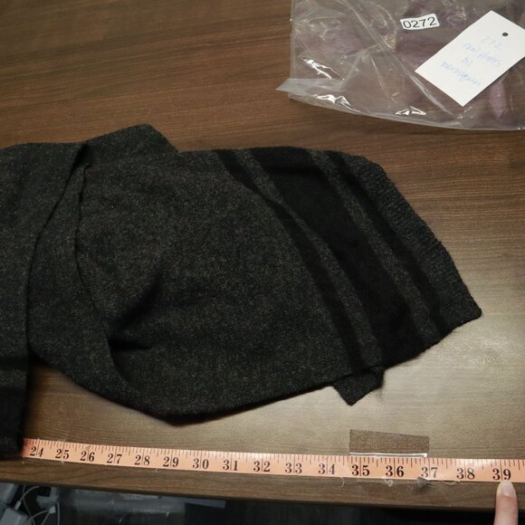 Banana Republic Drapey Open Sweater Vest Womens M Gray Wool Alpaca Mohair Preppy - Picture 11 of 15